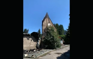 The remains of St. George Coptic Orthodox Church, Surrey, BC St. George Coptic Orthodox Church